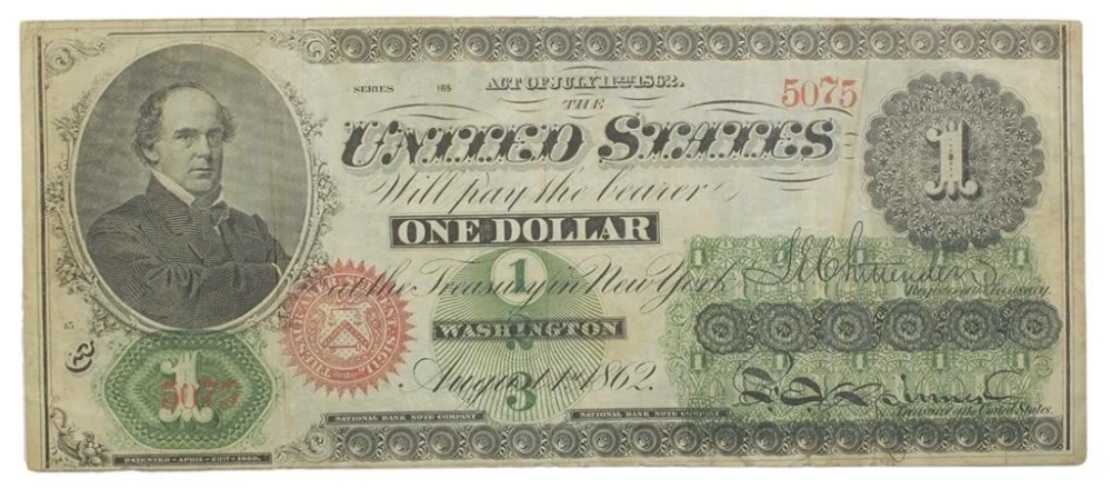 VF 1862 Legal Tender $1
