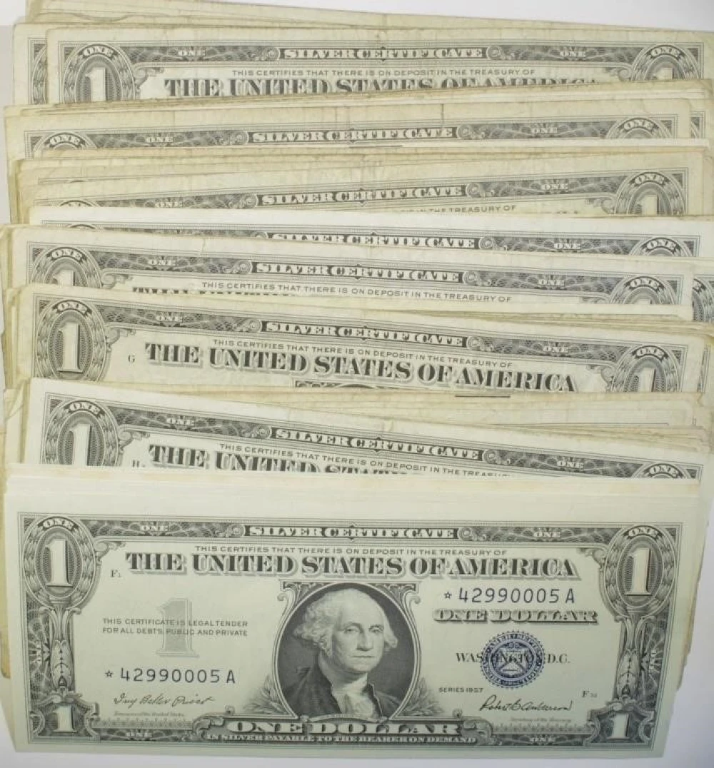 Hoard of $1 Silver Certificates