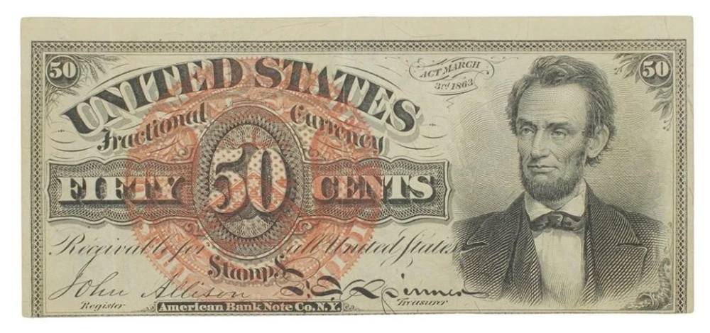 EF 50-Cents Fractional Currency