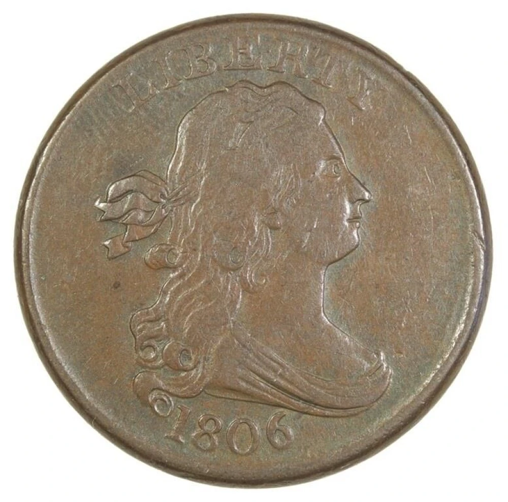 Choice EF 1806 Half Cent