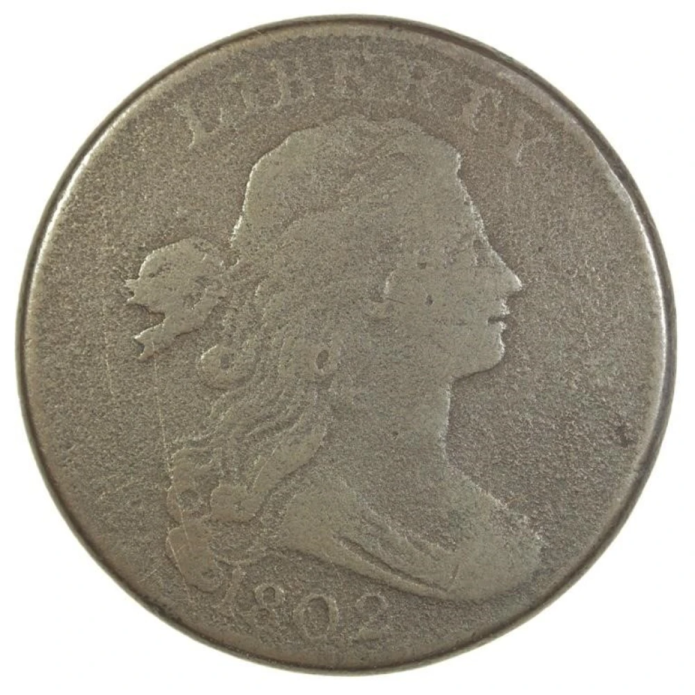 VF Details 1802 Large Cent