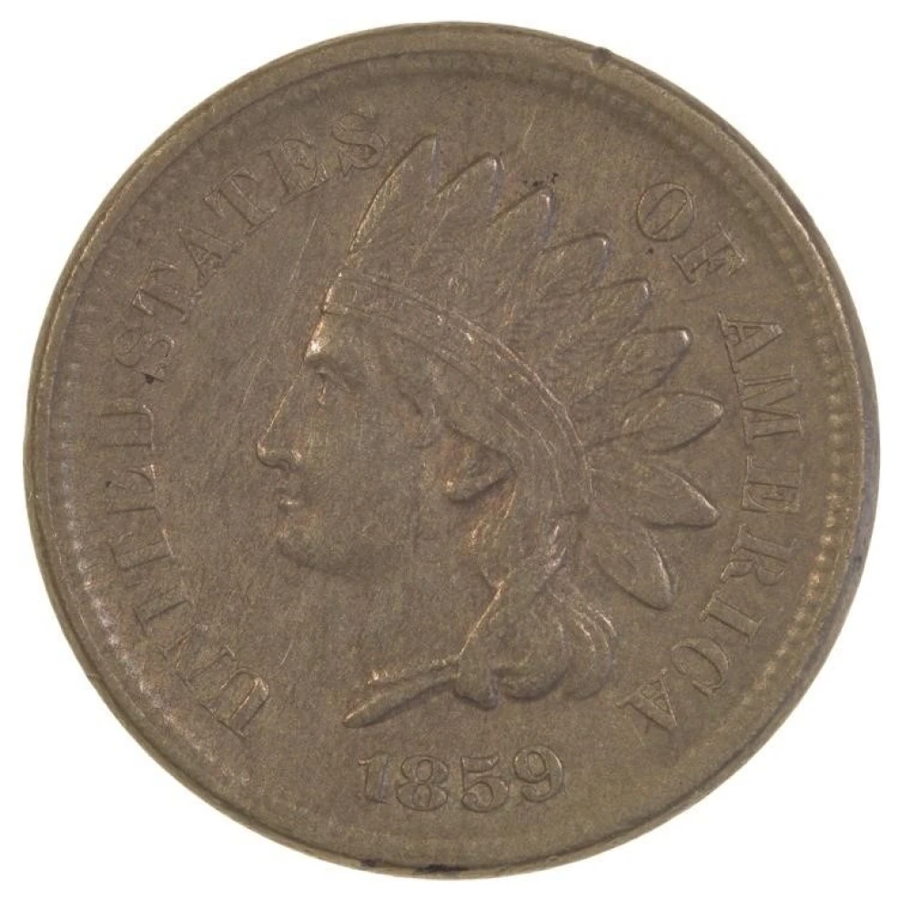 A 2nd EF 1859 Indian Cent