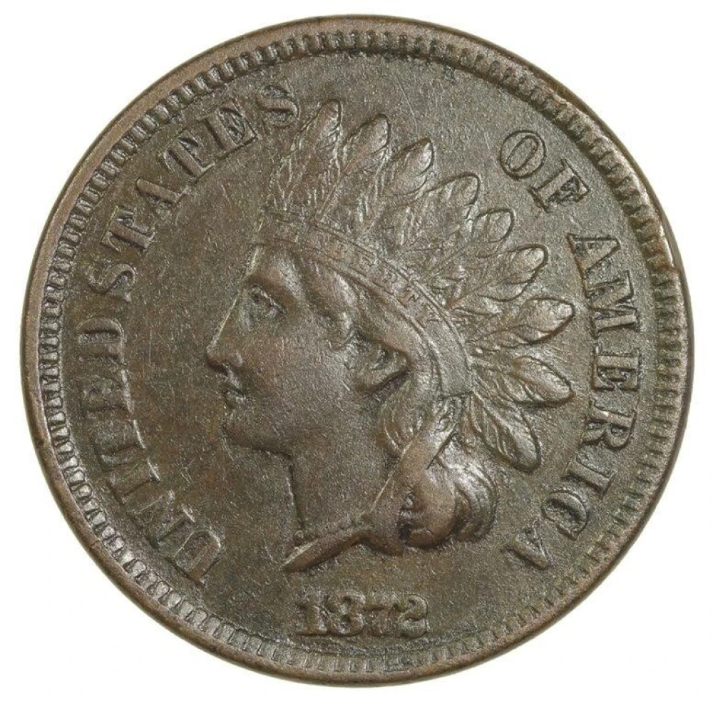 EF 1872 Indian Cent