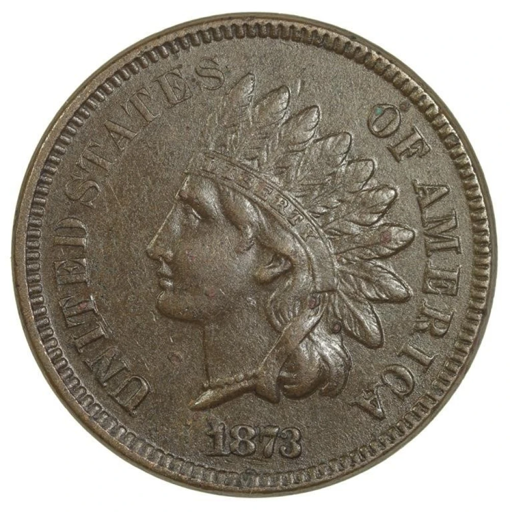 EF Details 1873 Cent