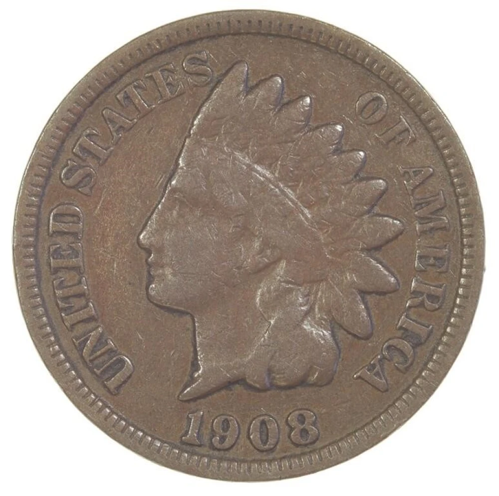 Fine 1908-S Indian Cent