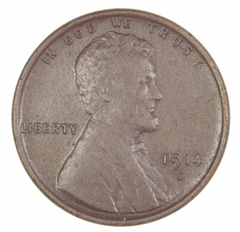 AU Details 1914-D Lincoln Cent