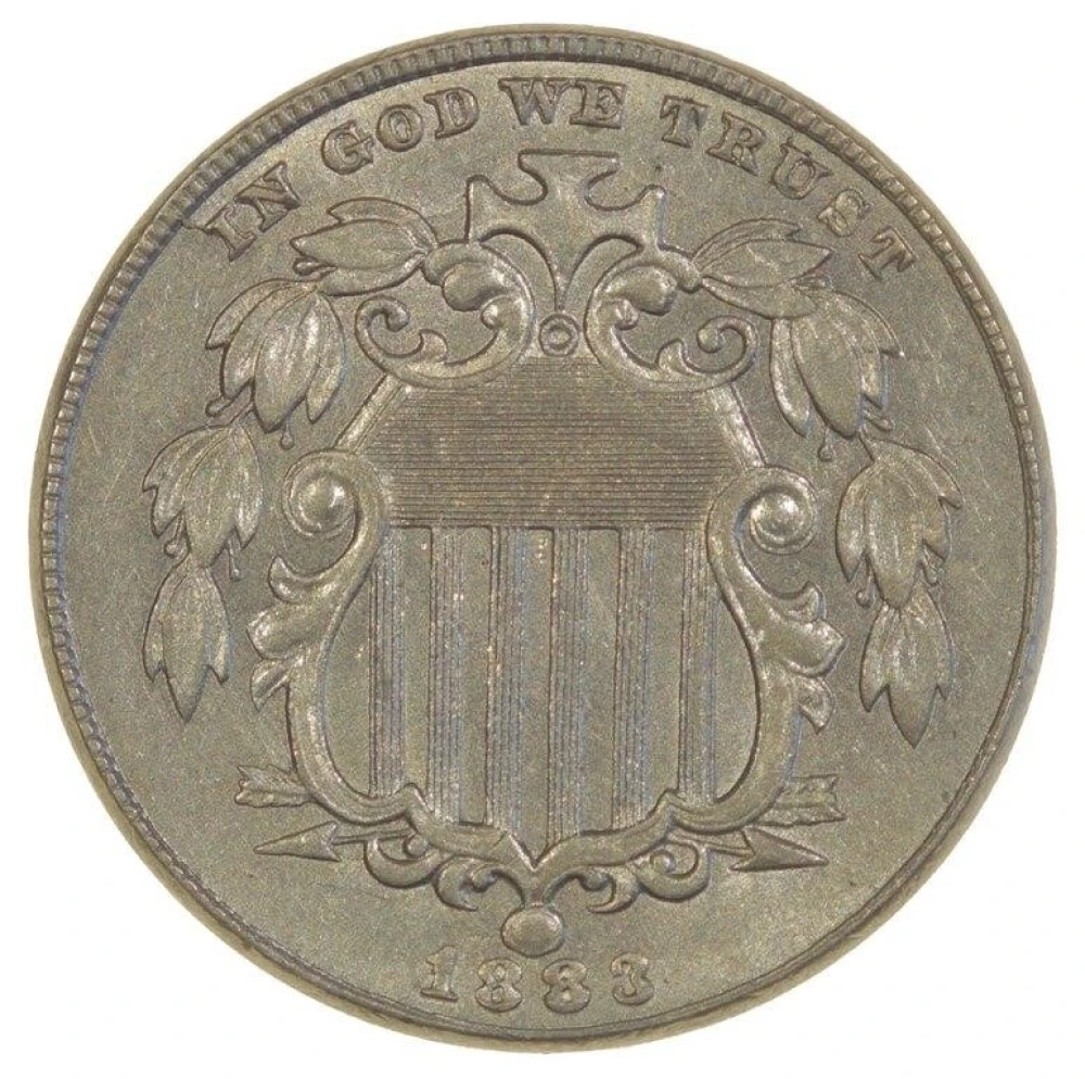 Very Choice AU 1883 Shield Nickel