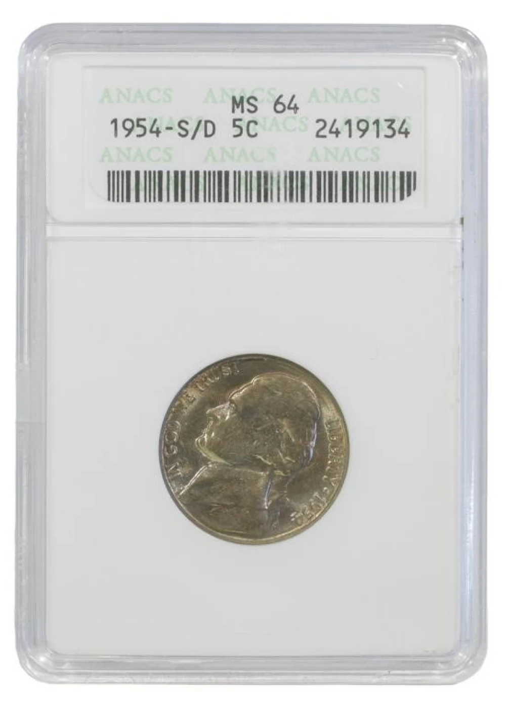 Near Gem 1954-S/D Jefferson