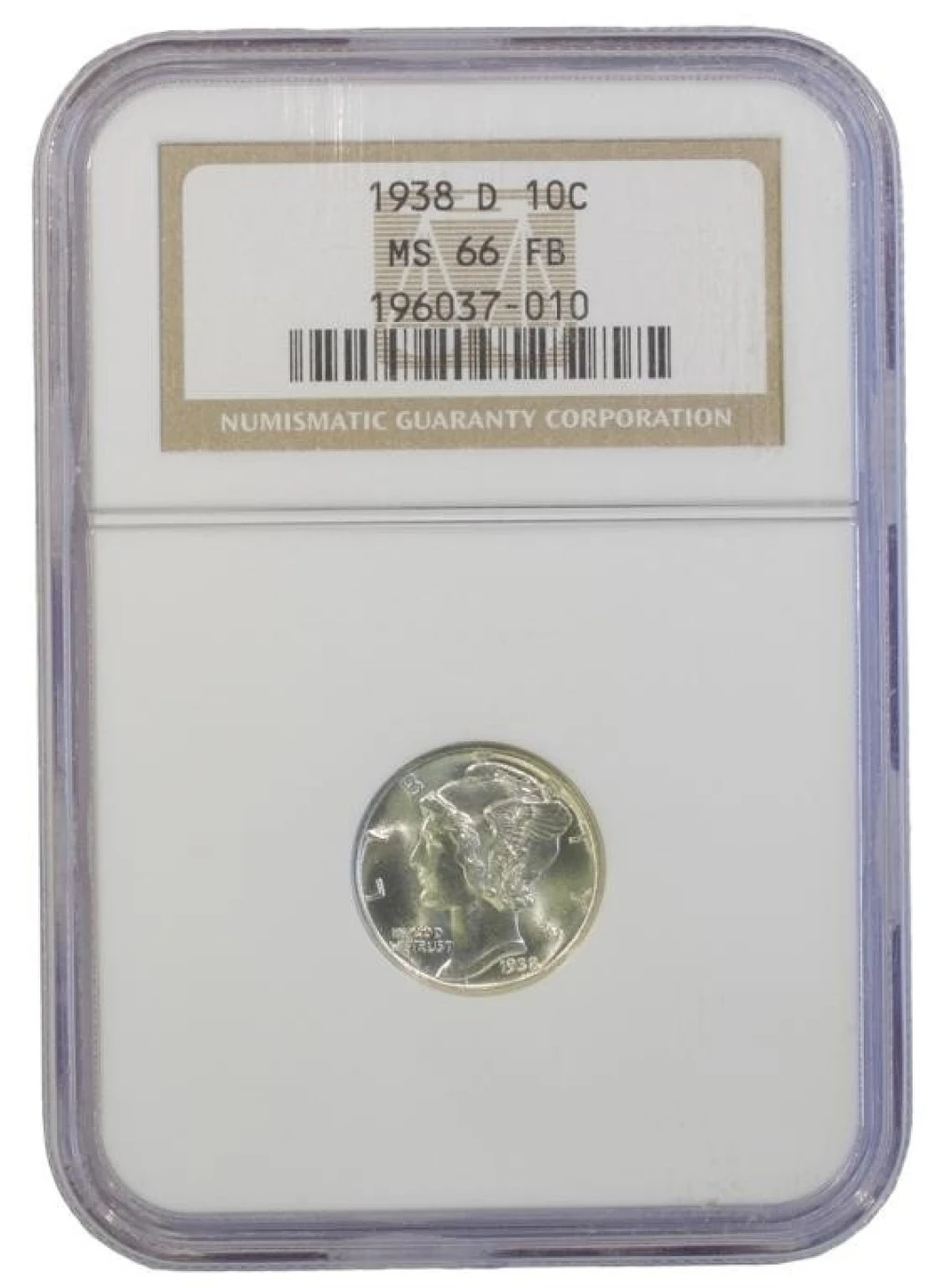 Superb Gem FB 1938-D Dime
