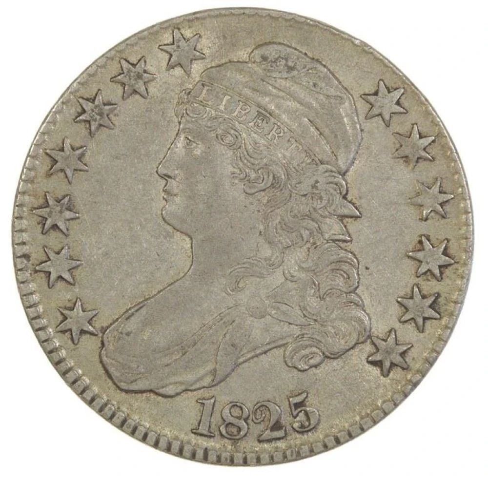 Choice EF 1825 Half Dollar
