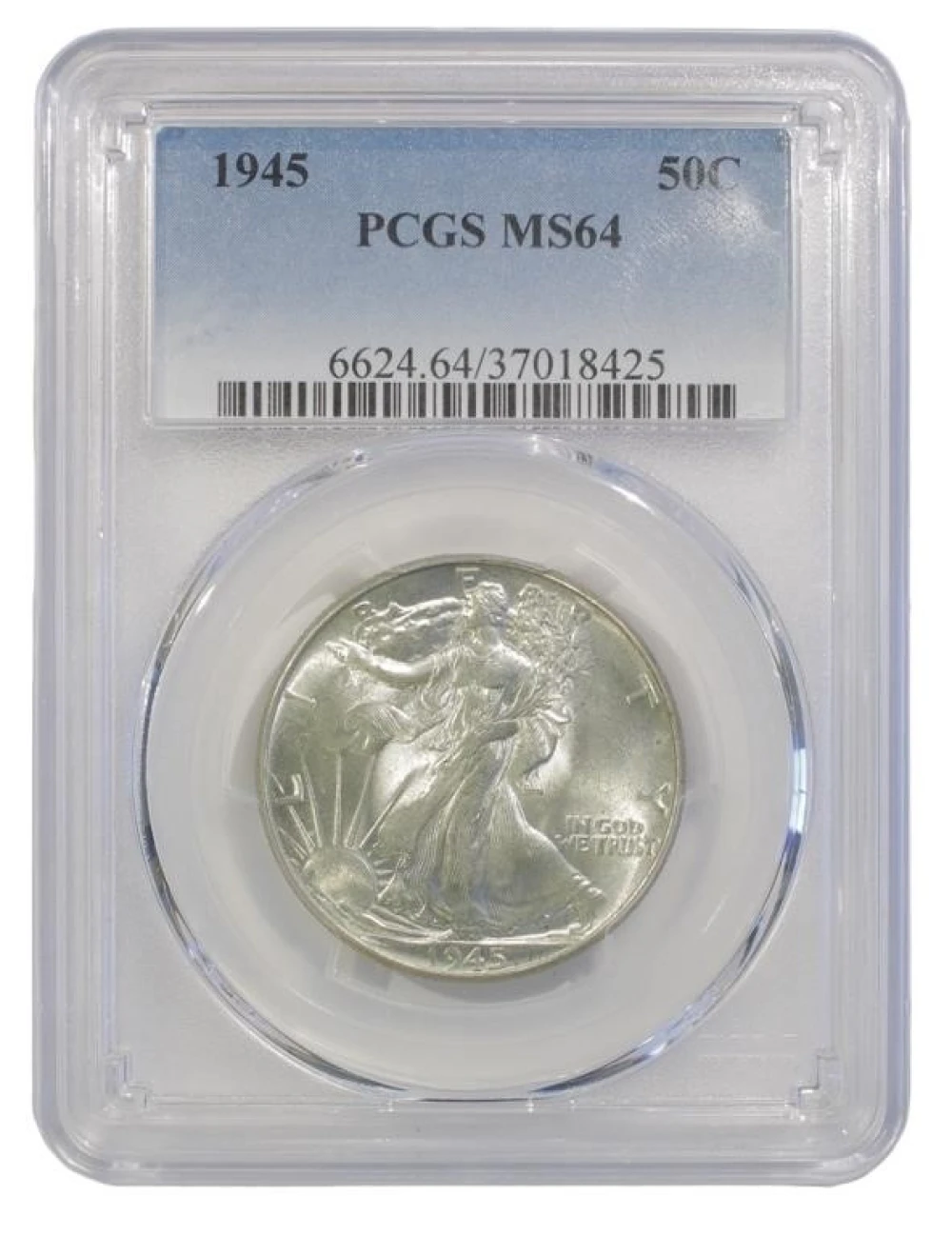Very Choice Unc 1945 Half Dollar