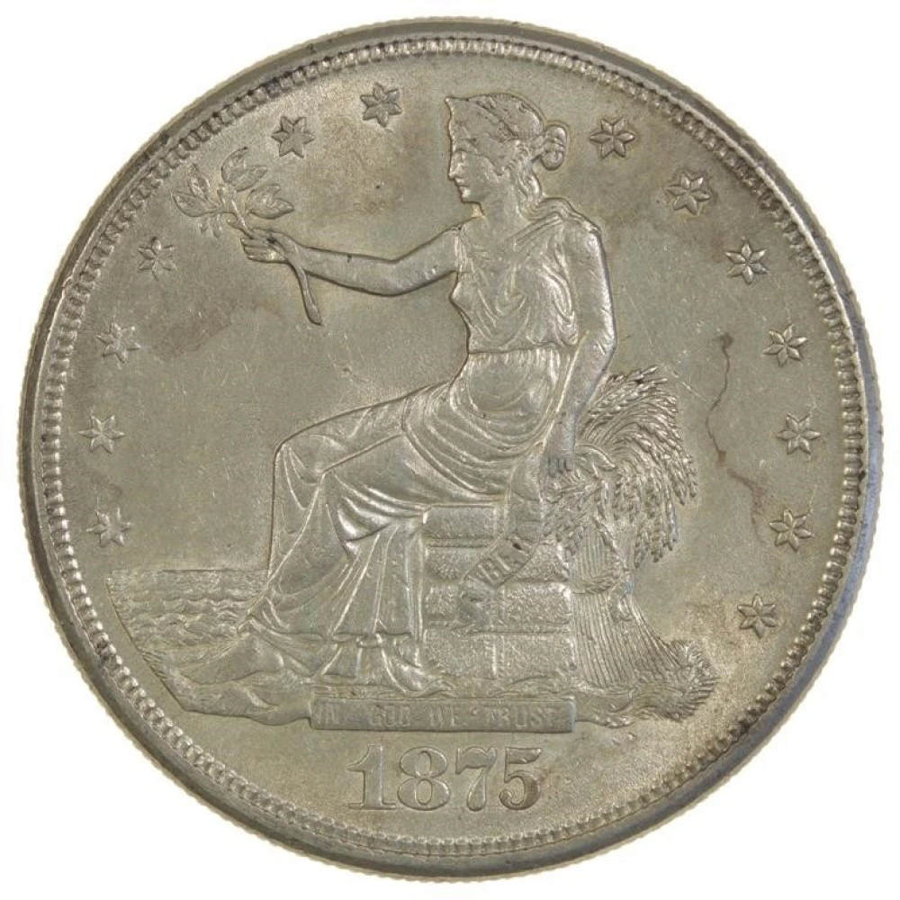 Unc 1875-S Trade $1