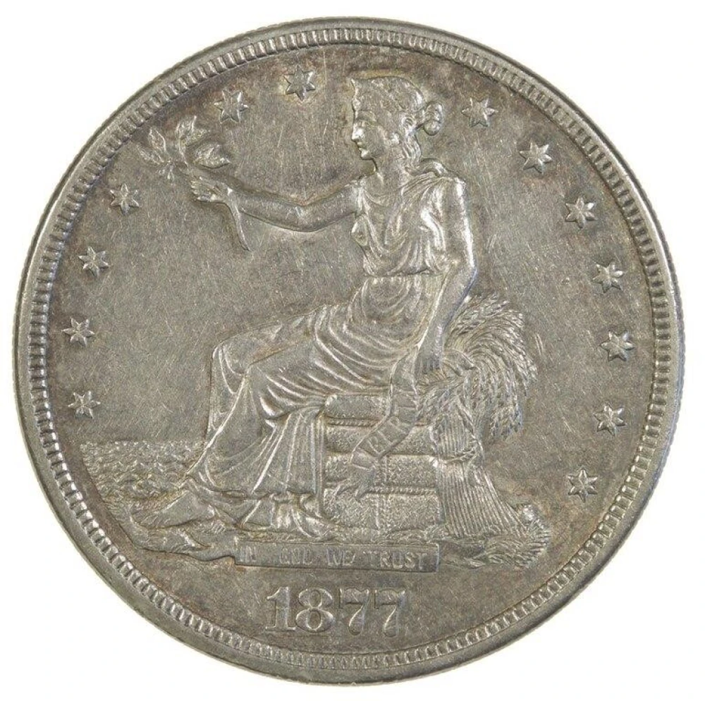 AU 1877-S Trade $1