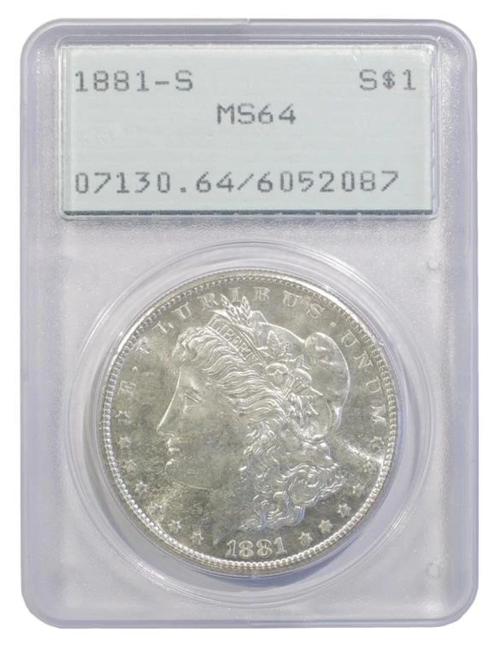 Very Choice Unc 1881-S Morgan $1