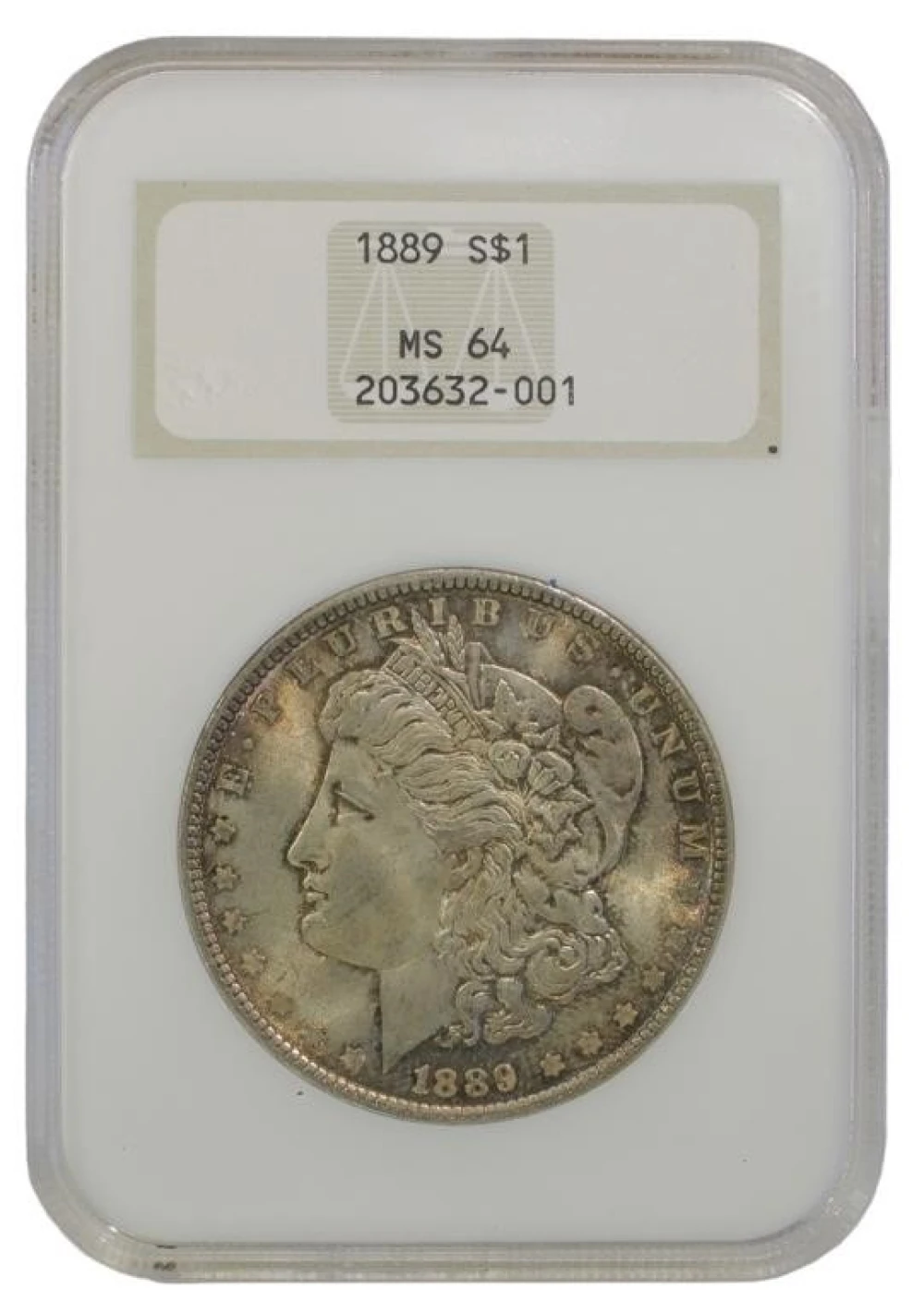 Very Choice Toned 1889 Morgan $1