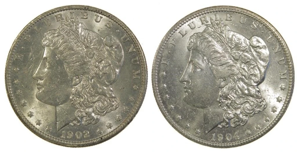 Unc New Orleans Morgan Dollar Duo