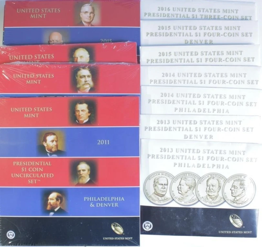 Uncirculated Presidential Dollar Set Lot