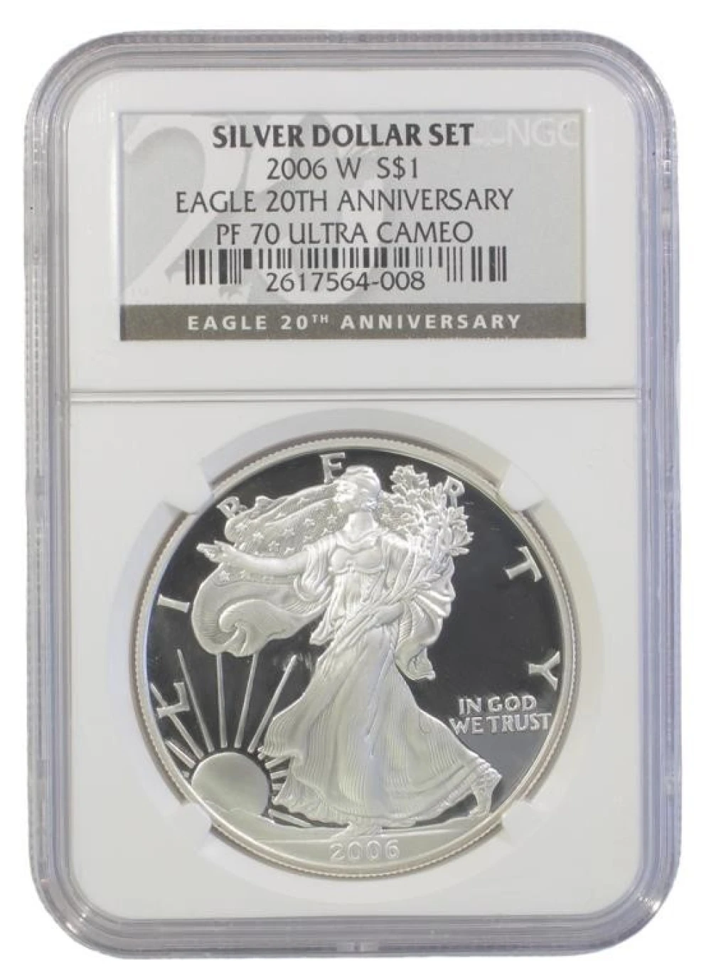 Superb Ultra Cameo Proof 2006-W American Eagle $1
