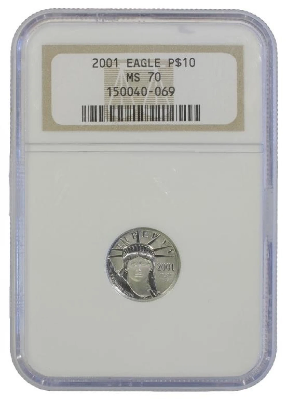 Perfect 2001 1/10 Ounce Platinum Eagle