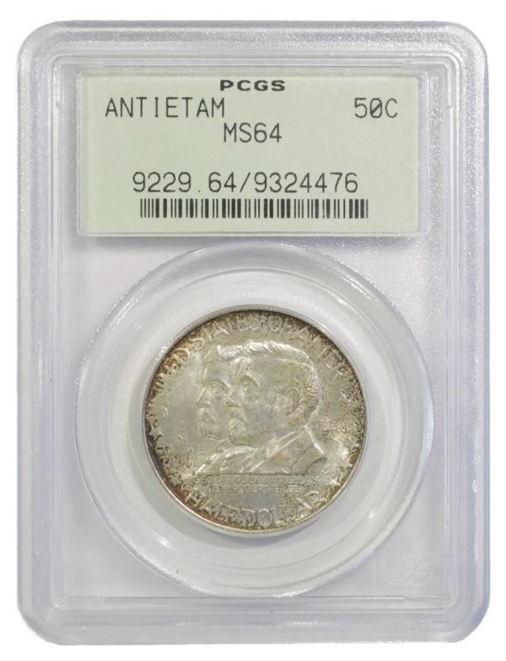 Choice Mint State 1937 Antietam 50-Cents