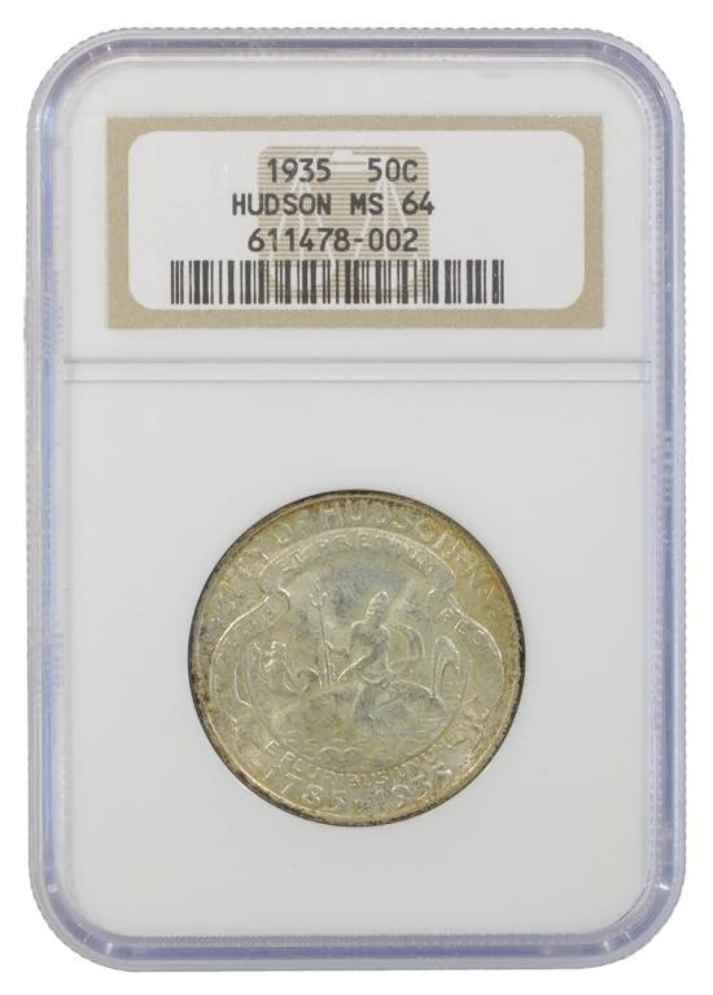 Choice Mint State 1935 Hudson 50-Cents