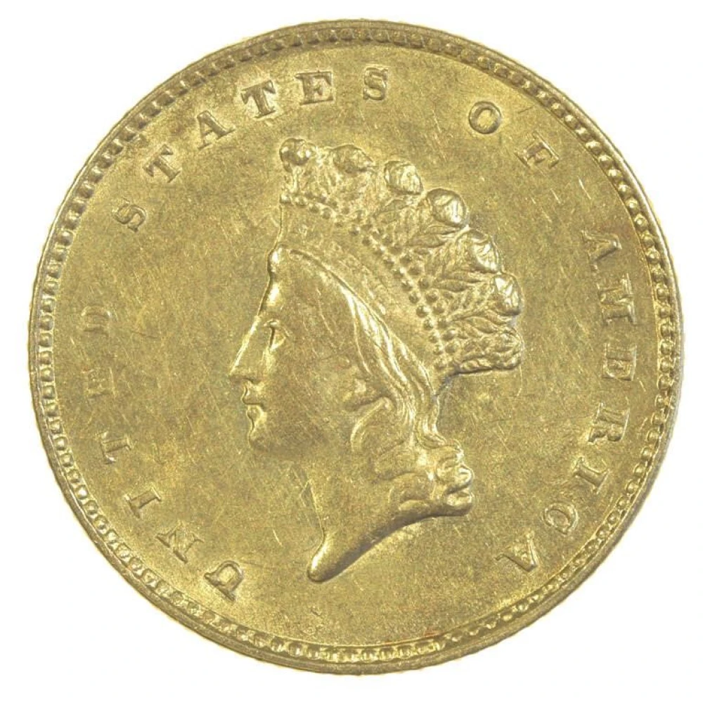 Borderline Unc 1855 Type II Gold Dollar