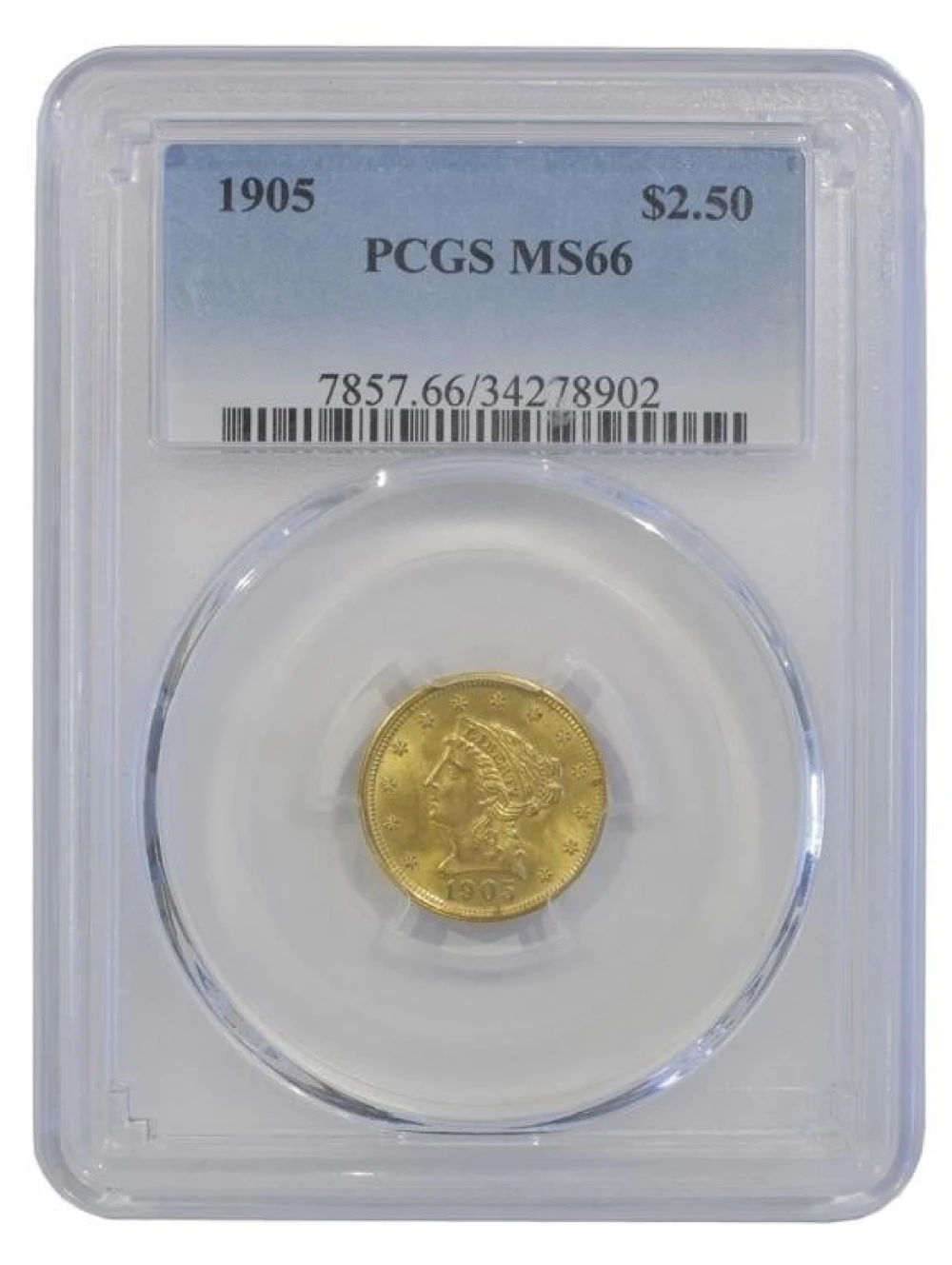 Premium Gem 1905 $2.50 Gold Liberty