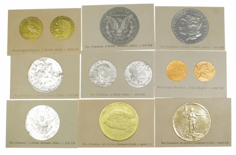 U.S. Coins Tobacco Cards