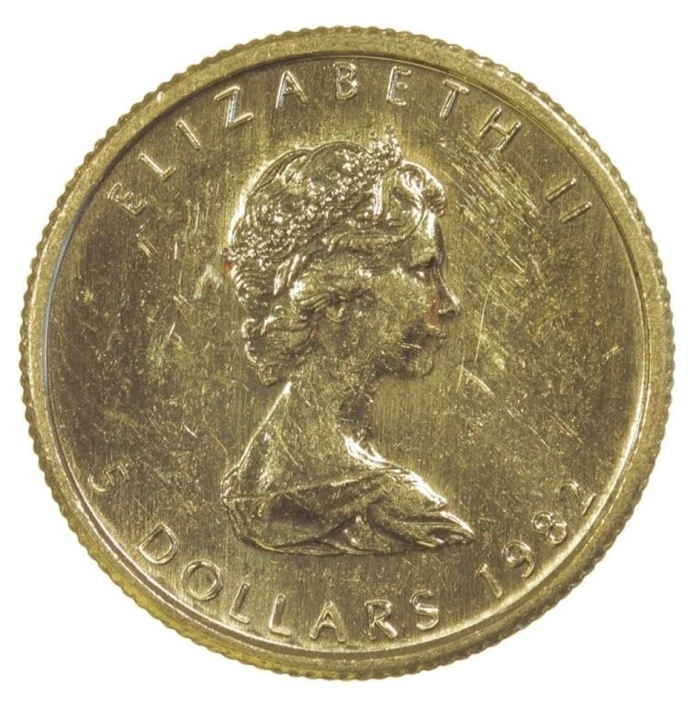 Canada. 1982 1/10th Ounce Gold Maple Leaf