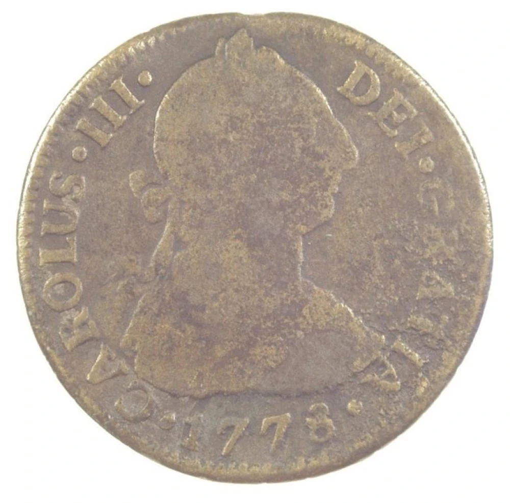 Mexico. 1778 Brass Counterfeit 2 Reales