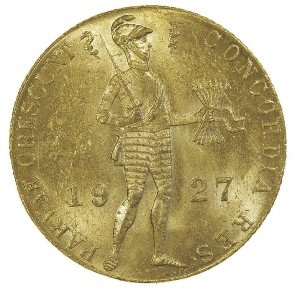 Netherlands. 1927 Gold Trade Ducat