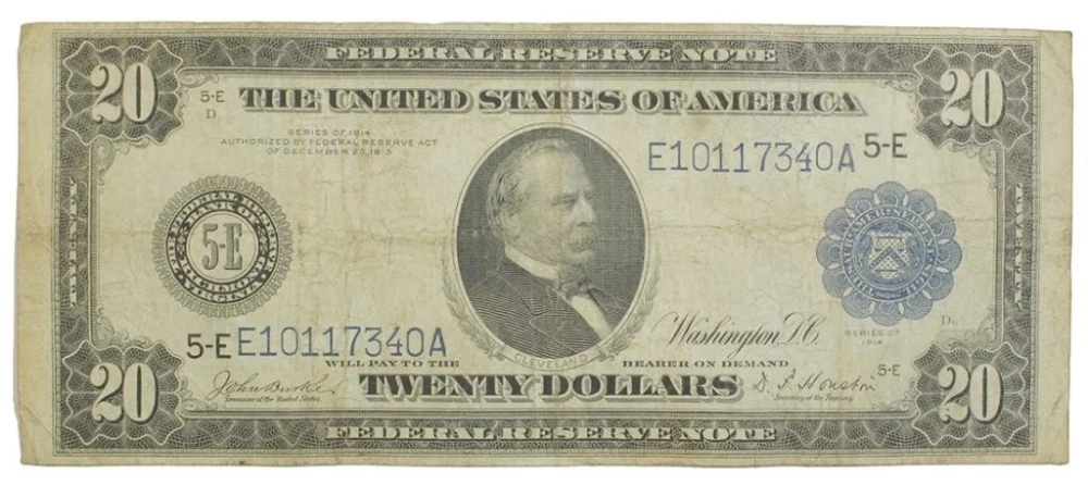 A 2nd 1914 $20 Federal Reserve Note
