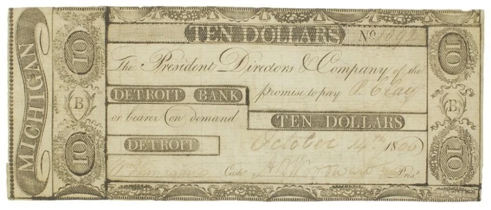 Michigan. Detroit. VF 1806 $10