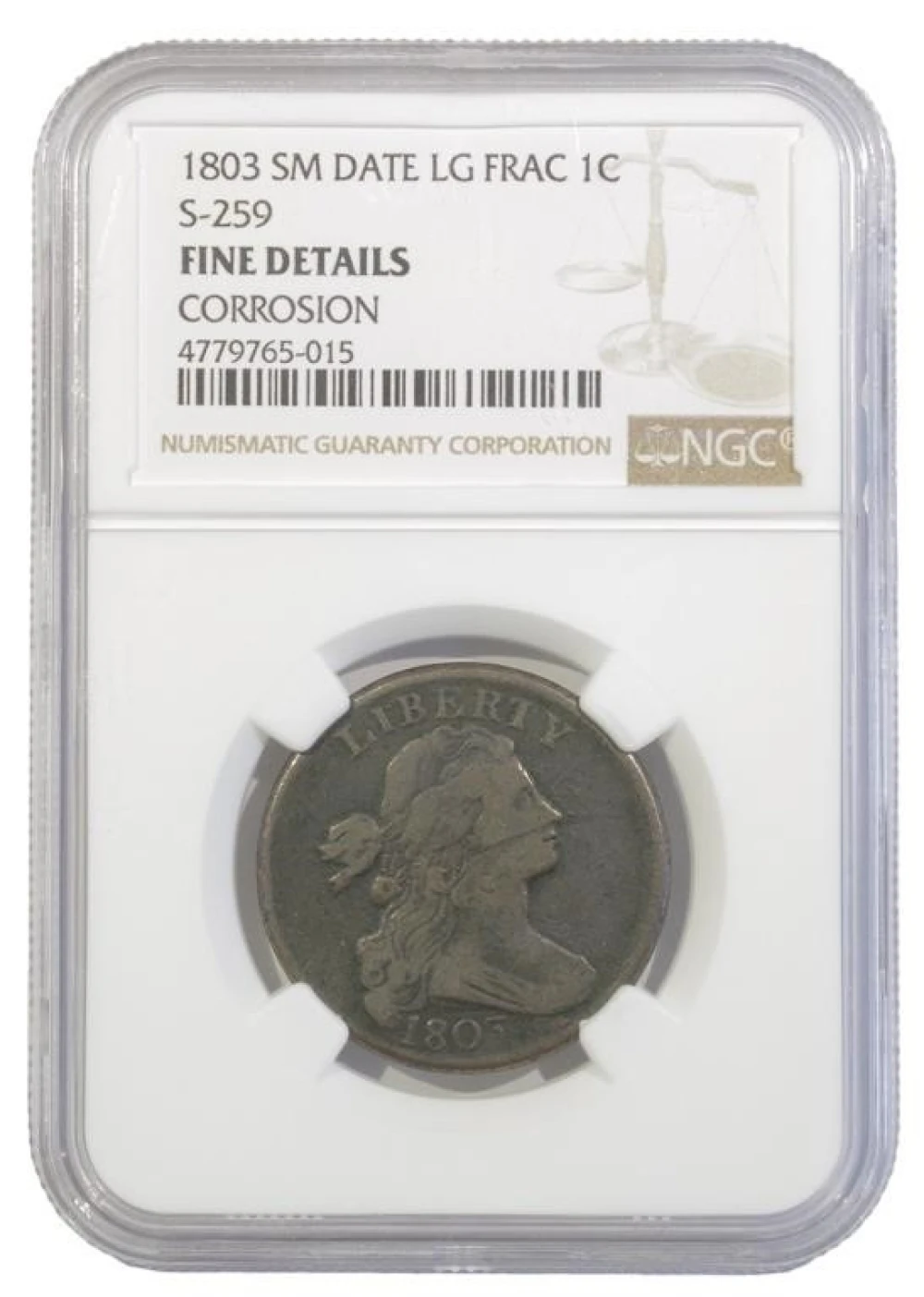Fine Details 1803 Large Cent
