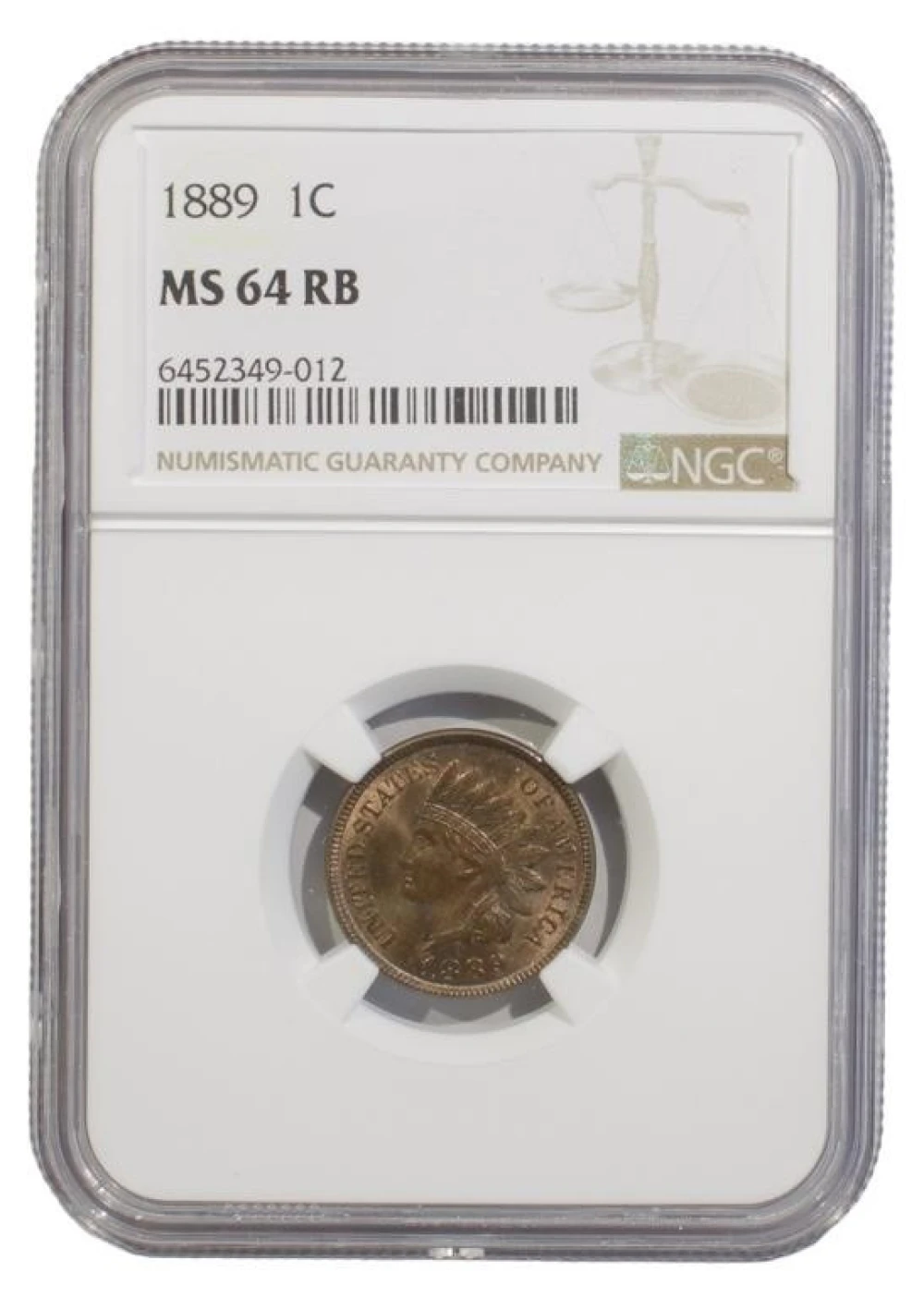A 2nd Certified MS-64 1889 Indian Cent