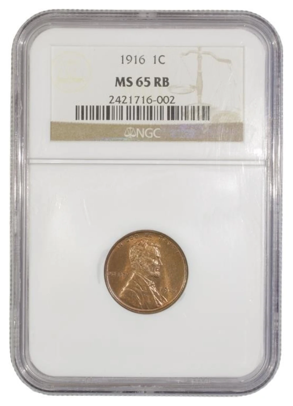 Gem 1916 Lincoln Cent