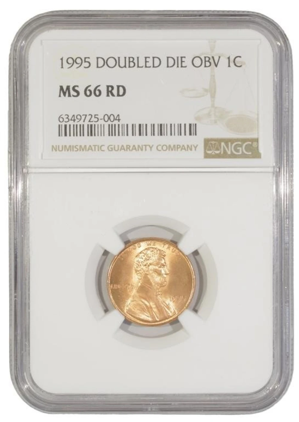 MS-66 1995 Double Die Lincoln Cent