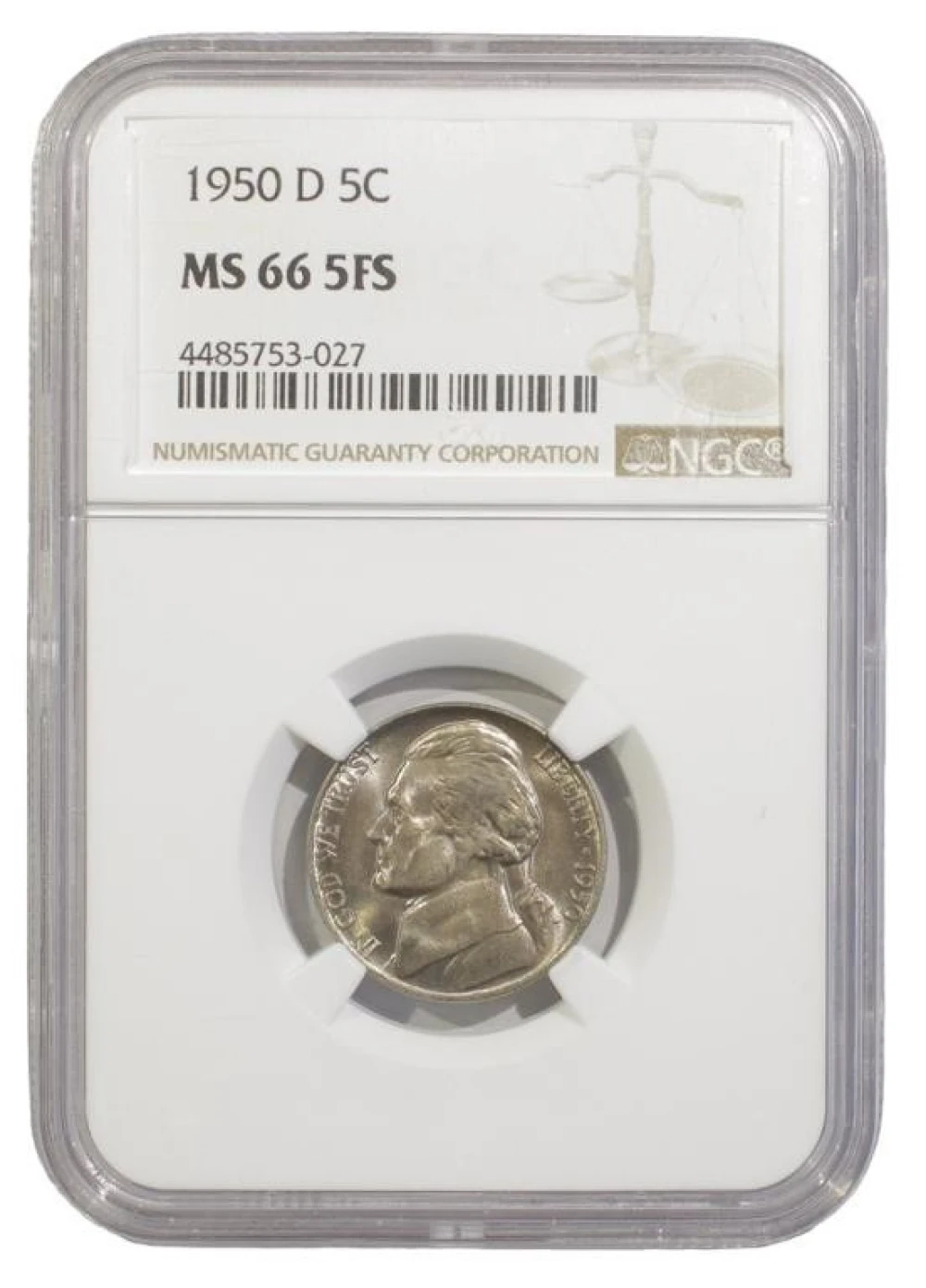 Superb Gem Unc 1950-D Nickel