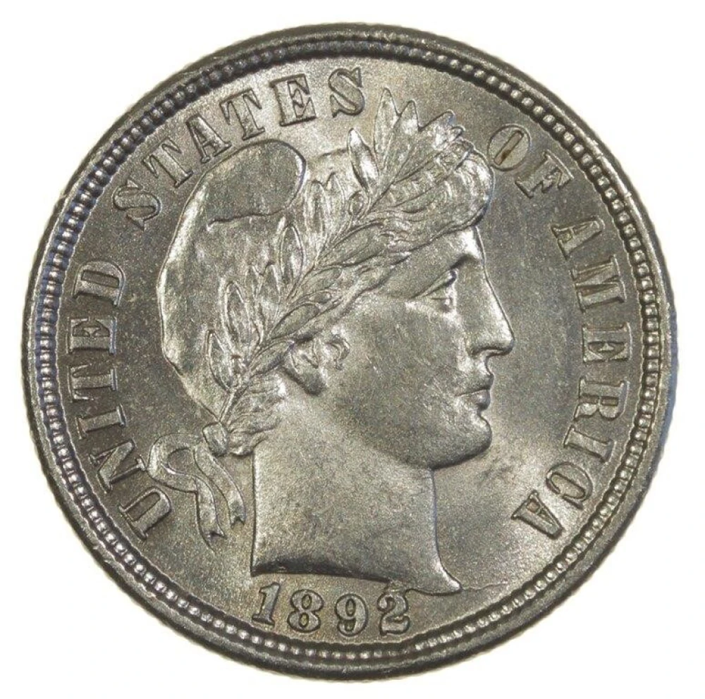Select 1892 Barber Dime