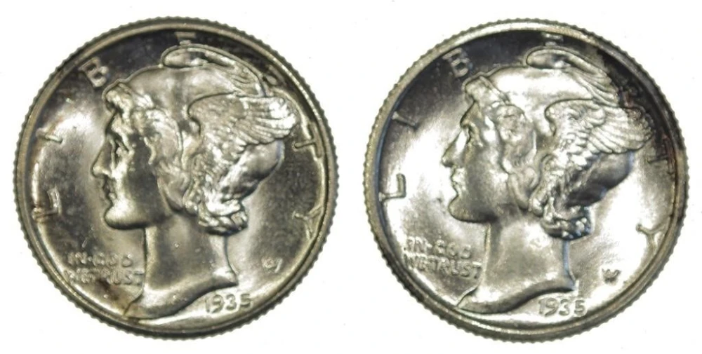 Gem 1935-D & S Mercury Dimes