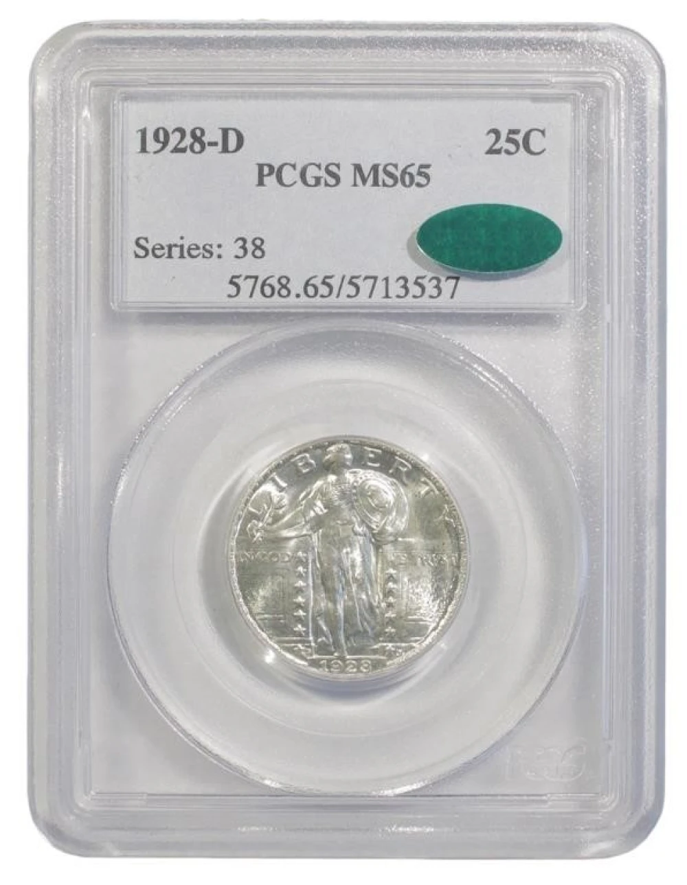 Gem Mint State 1928-D Quarter