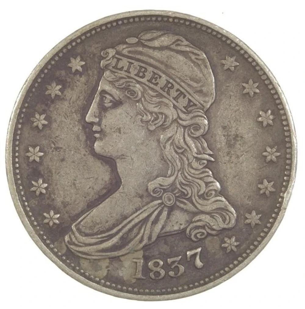 1837 Reeded Edge Half Dollar