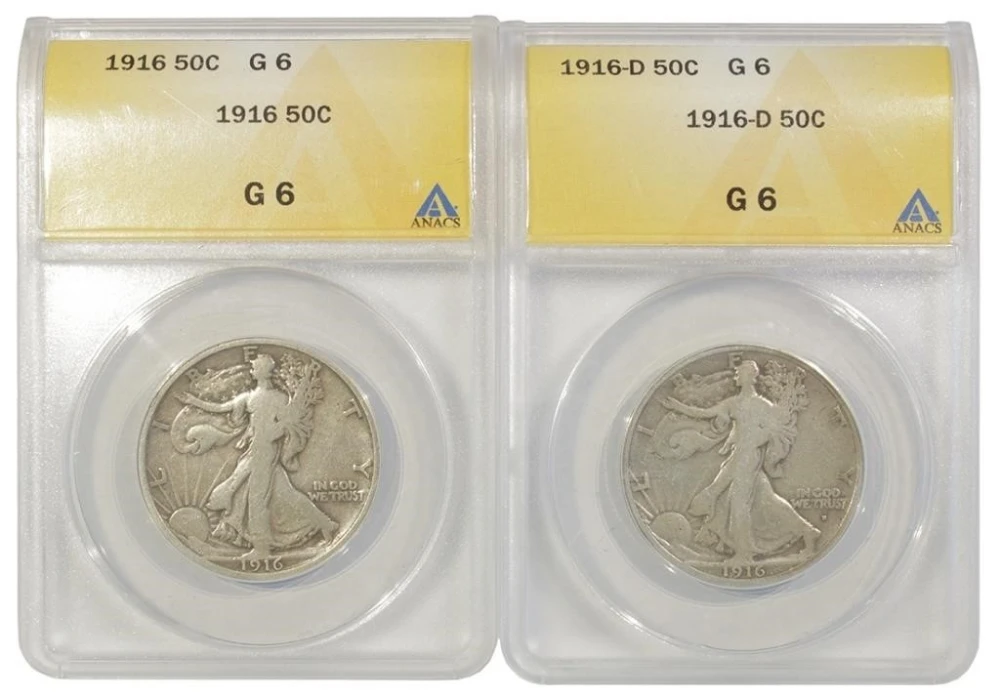 First Year Walking Liberty Pair