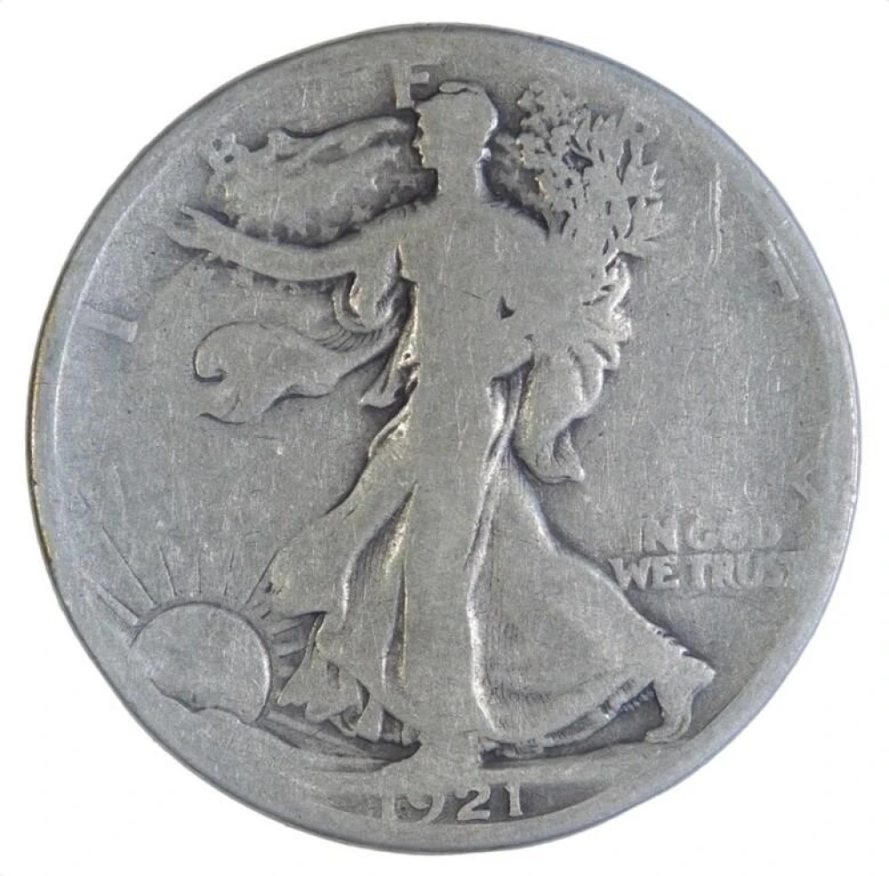 Very Good 1921-S Walking Liberty Half