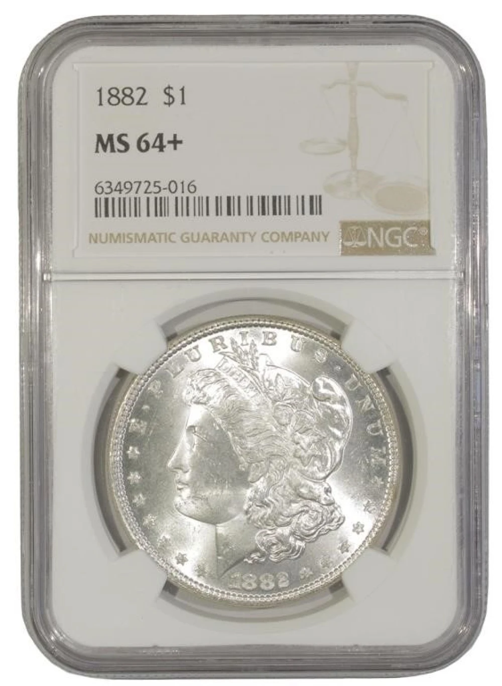 Just Miss Gem 1882 Morgan Dollar