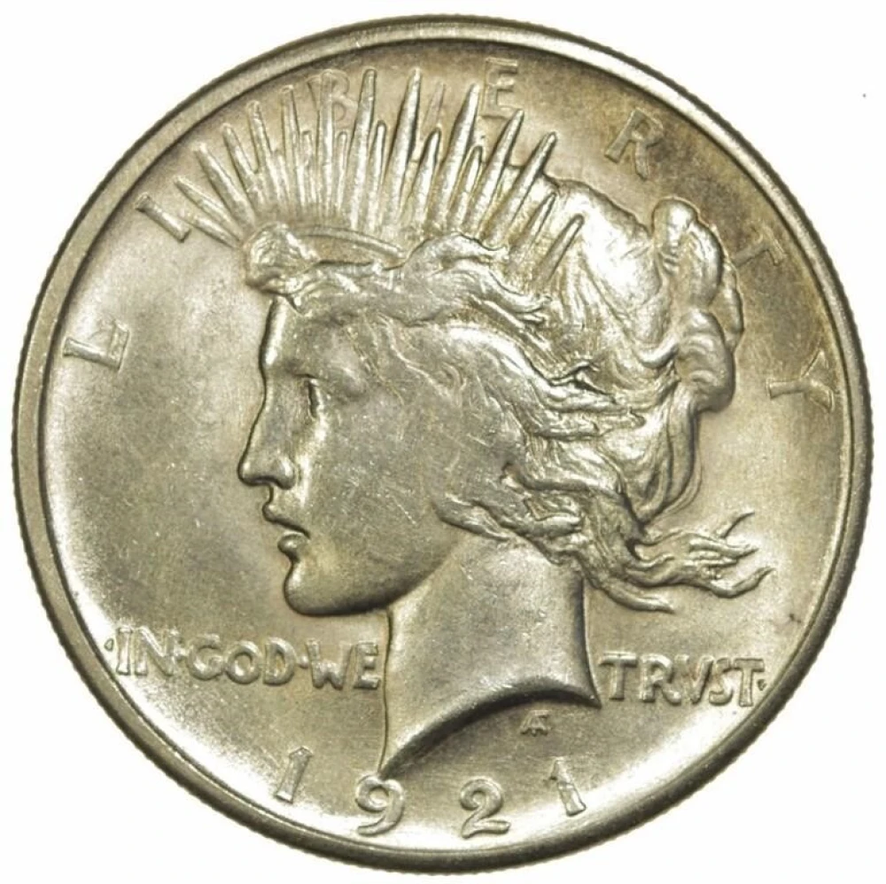 Mint State 1921 Peace Dollar