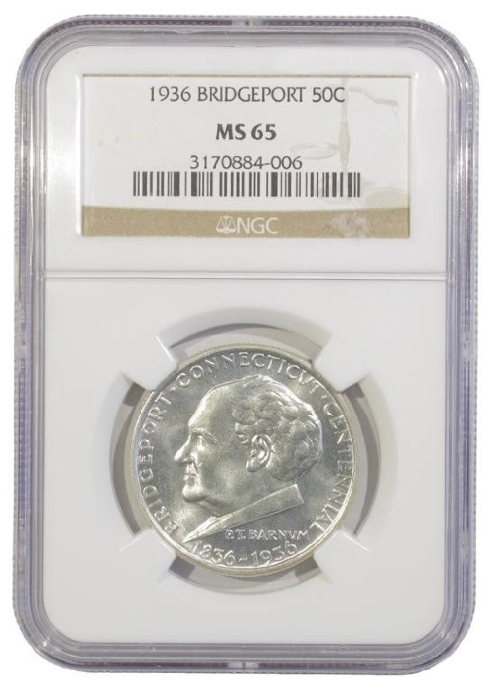 Gem 1936 Bridgeport Commemorative