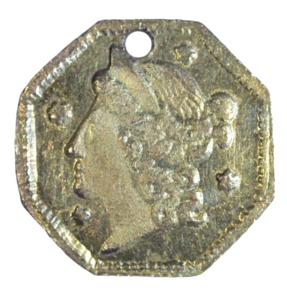 1854 California Gold Quarter Dollar