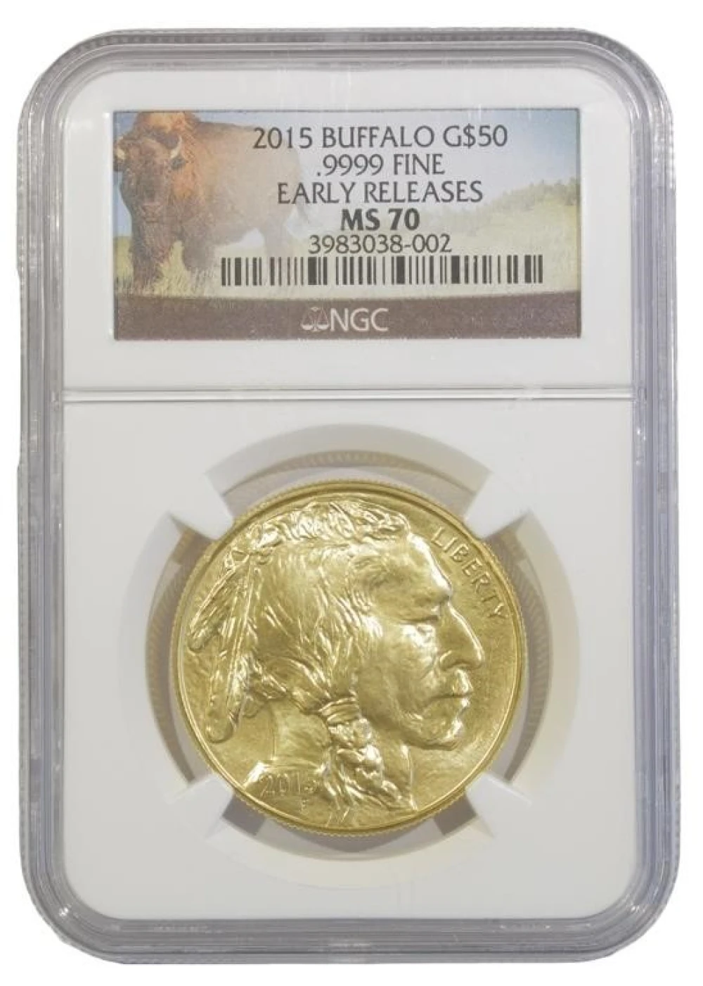 Perfect 2015 One Ounce Gold Buffalo
