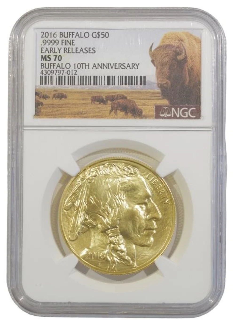Perfect 2016 One Ounce Gold Buffalo